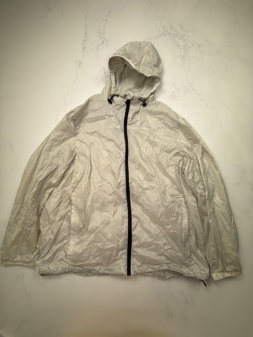 H&M Lightweight Jacket White 2010s Minimalist - Mens XL